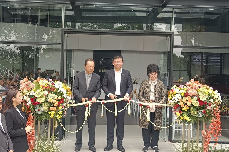 Pembukaan diler baru Mazda Pajajaran di Kota Bogor, Selasa (7/11/2023)