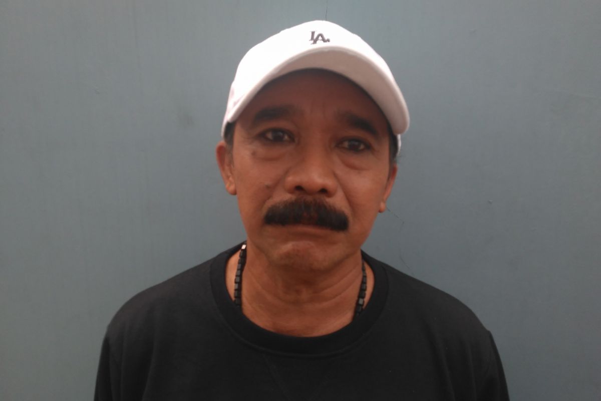 Komedian Opie Kumis saat ditemui di kawasan Mampang, Jakarta Selatan, Kamis (11/10/2018).