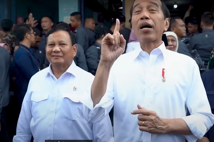 Presiden Joko Widodo melakukan kunjungan kerja bersama Menhan Prabowo Subianto dan Menteri BUMN Erick Thohir ke Kabupaten Malang, Senin (24/7/2023).