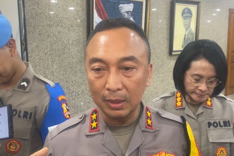 Kepala Divisi Humas Polri Irjen Sandi Nugroho di Mabes Polri, Jakarta, Selasa (5/12/2023).