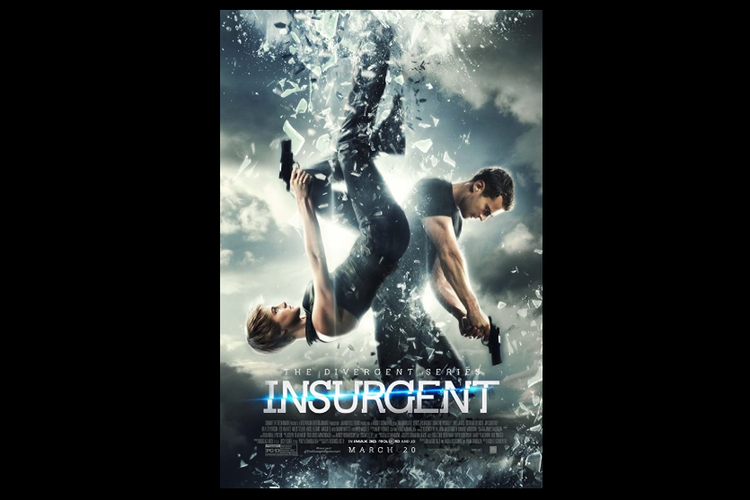 Shailene Woodley dan Theo James kembali beradu akting, dalam film fiksi ilmiah Insurgent (2015).