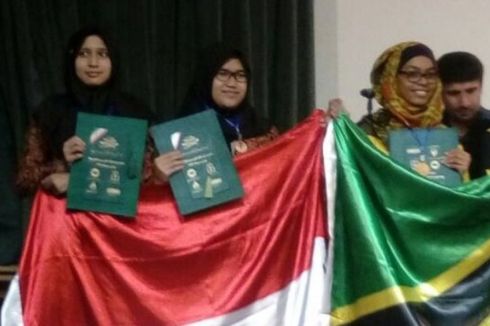 3 Siswi Asal Bandung Raih Medali di Olimpiade Sains di Iran