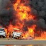 Pom Bensin Mini Diduga Korsleting, 3 Rumah dan 3 Mobil Hangus Terbakar