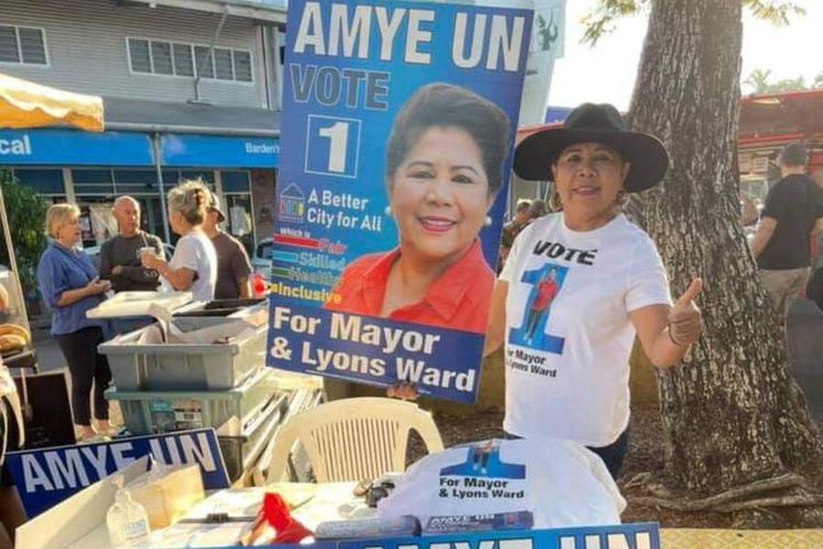 PHOTO:Amye Un, saat kampanye di sejumlah wilayah di Darwin, Australia