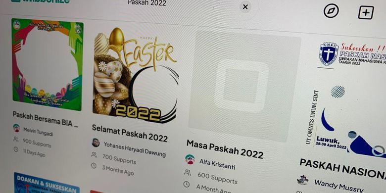 Duh! 20 Link Download Twibbon Paskah 2022 dan Cara Pakainya