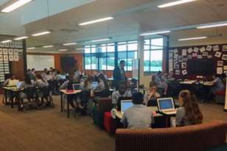 Suasana kuliah di salah satu universitas di Australia.