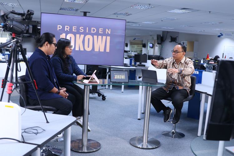 Menteri Komunikasi dan Informatika Budi Arie Setiadi dalam Obrolan Newsroom Kompas.com di Menara Kompas dan disiarkan langsung di kanal Youtube Kompas.com, Senin (7/10/2024). 