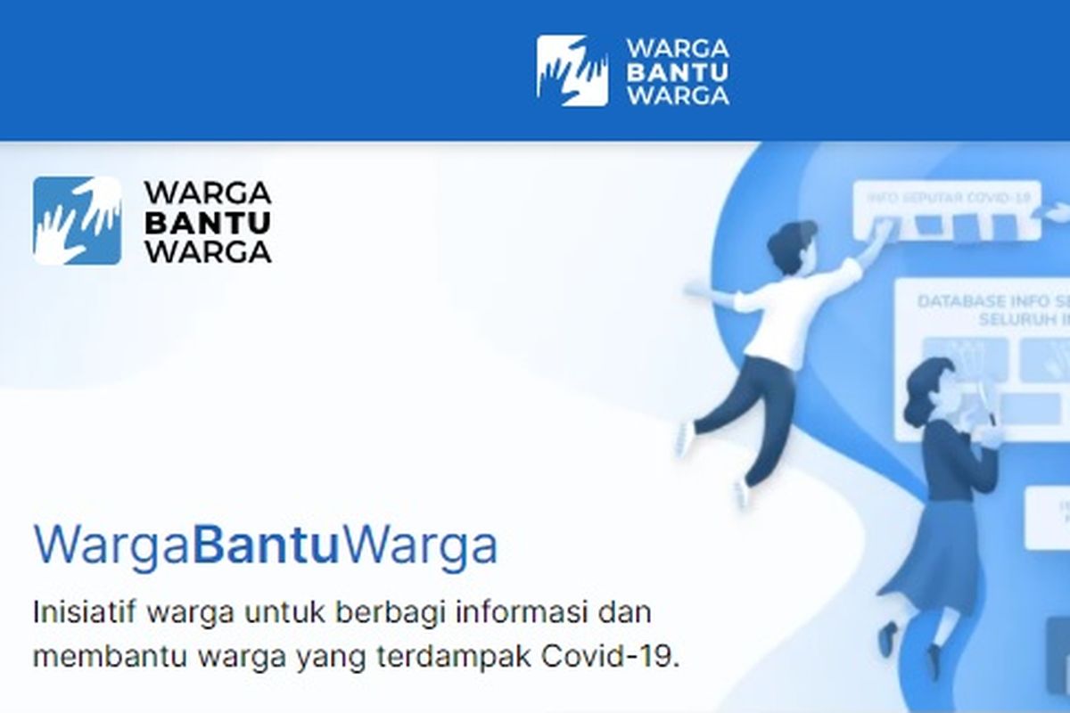 Situs web wargabantuwarga.com