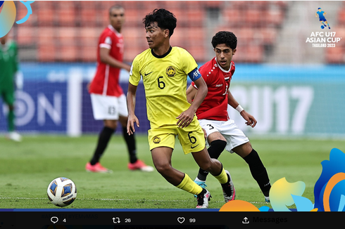 Hasil Piala Asia U17 2023: Malaysia Dilibas Yaman 0-4, Vietnam Tertahan