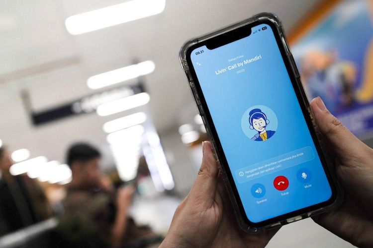 Fitur Livin' Call bebas biaya di aplikasi Livin' by Mandiri.