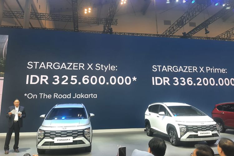 Peluncuran Hyundai Stargazer X di GIIAS 2023 oleh Fransiscus Soerjopranoto sebagai Chief Operating Officer (COO) PT Hyundai Motors Indonesia.