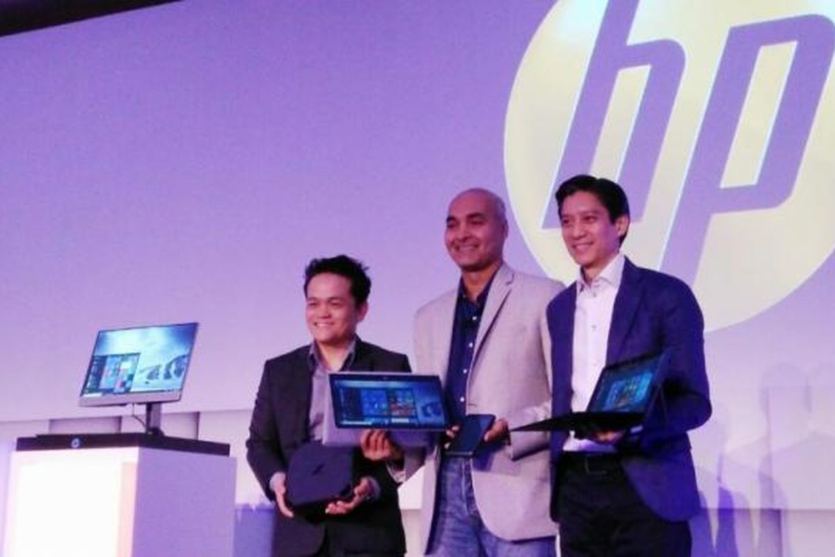 Acara Hewlett Packard (HP) Office of the Future 2017 di Hotel Pan Pasific, Singapura, Jumat (10/3/2017).