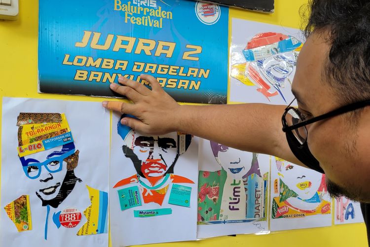 Ketika Limbah Kertas Kemasan Obat Jadi Seni Sketsa Wajah...