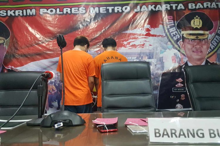 dua terduga penyebar video syur artis GL