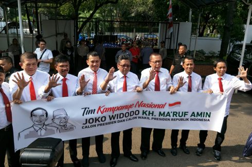 Pakai Moge, Para Sekjen Koalisi Jokowi-Ma'ruf Serahkan Daftar Tim Sukses 