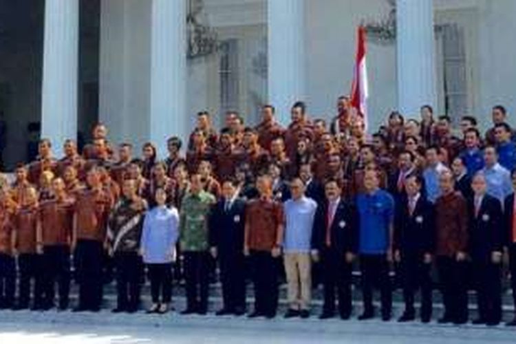 Presiden Jokowi menetrima rombongan kontingen Olimpiade 2016