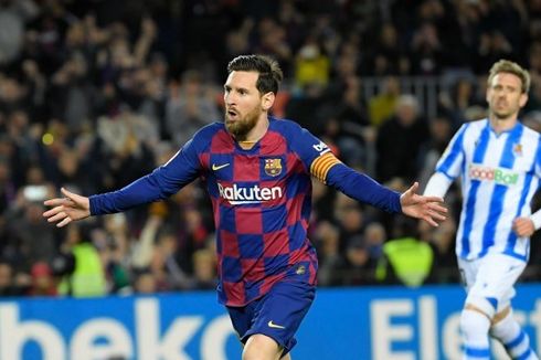 Barcelona Vs Real Sociedad, Messi Bawa Blaugrana Kudeta Real Madrid