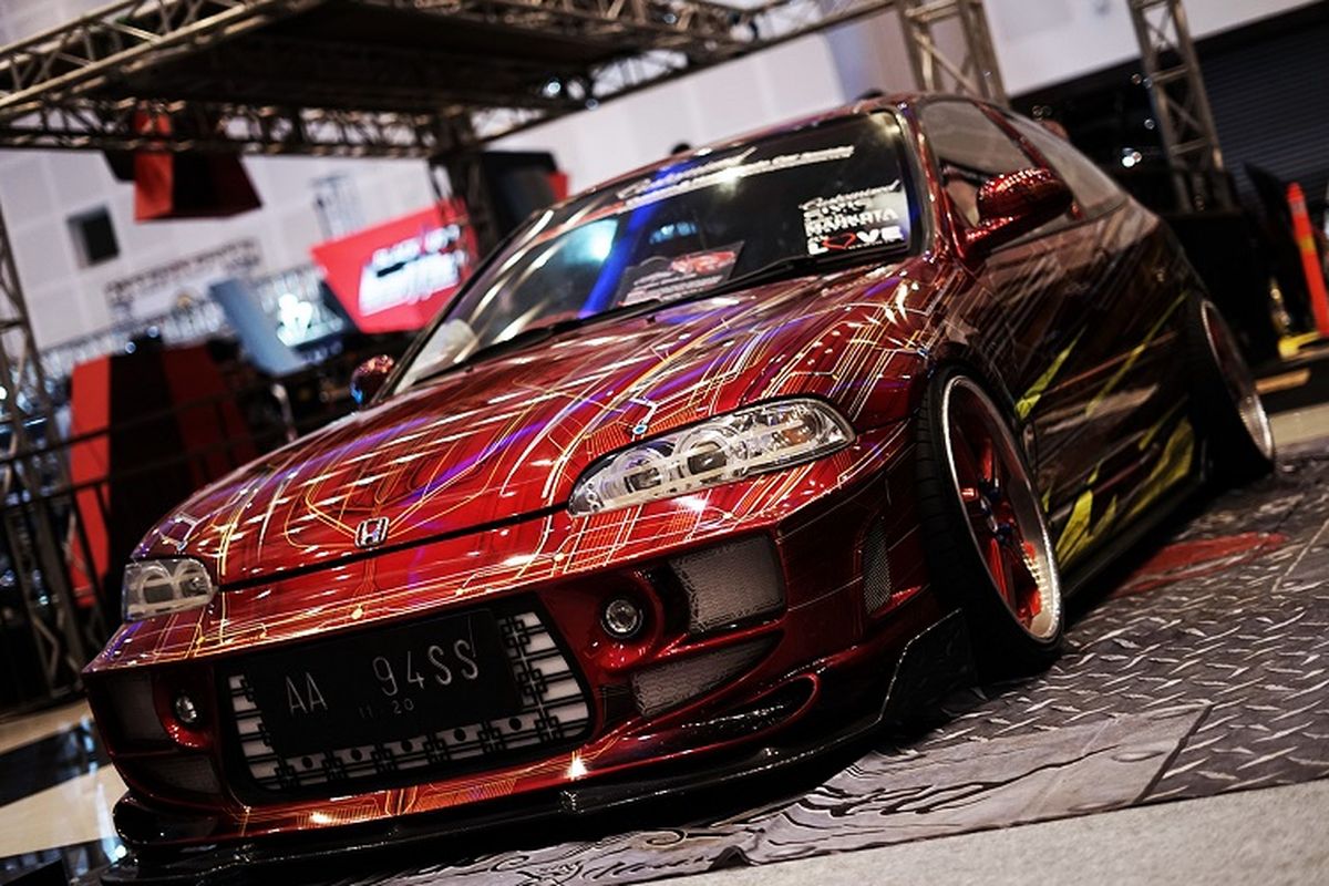 Salah satu display mobil canggih dalam ajang Blackauto Battle 2019