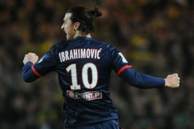 Striker Paris Saint-Germain, Zlatan Ibrahimovic.