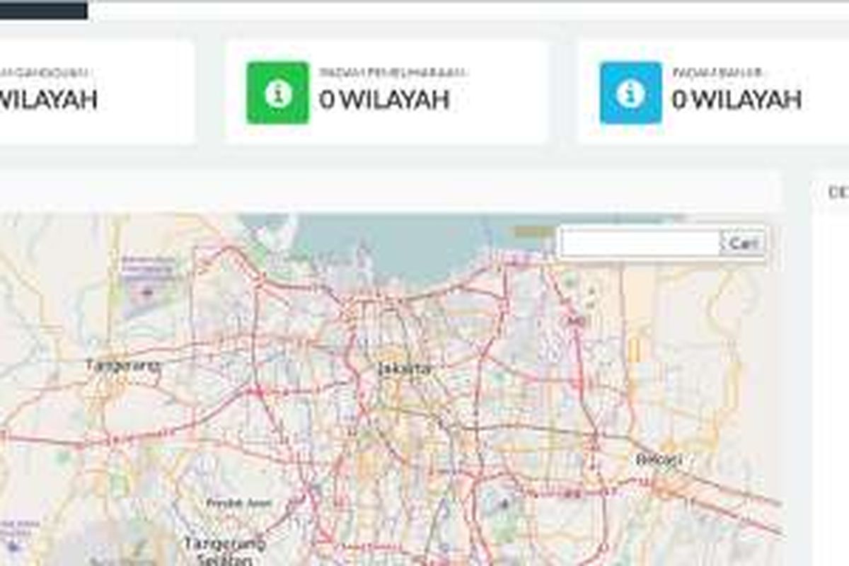 Situs PLN Pelita untuk memantau area pemadaman listrik di wilayah DKI Jakarta.