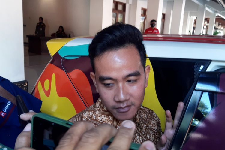 Cawapres nomor urut 2 Gibran Rakabuming Raka di Solo, Jawa Tengah, Selasa (19/3/2024).