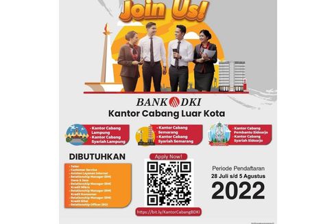 Bank DKI Buka Banyak Lowongan Kerja untuk Lulusan S1, Cek Posisi dan Syaratnya!