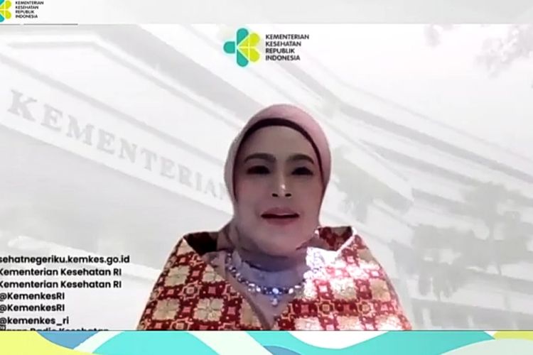 Direktur Pencegahan dan Pengendalian Penyakit Tidak Menular (P2PTM) Kementerian Kesehatan Eva Susanti saat menjelaskan terkait Penyakit Tidak Menular (PTM) di Indonesia secara daring, Rabu (28/9/2022). 