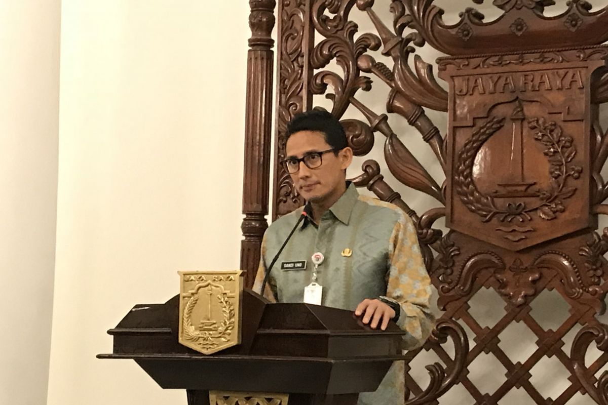 Wakil Gubernur DKI Jakarta Sandiaga Uno