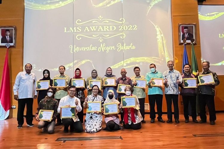 LMS UNJ Award 2022 yang diadakan LP3M UNJ dan diadakan pada Rabu, 21 Desember 2022.