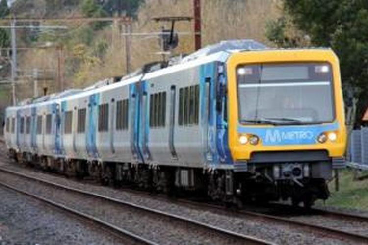 Kereta Api Metro di Melbourne, Australia.