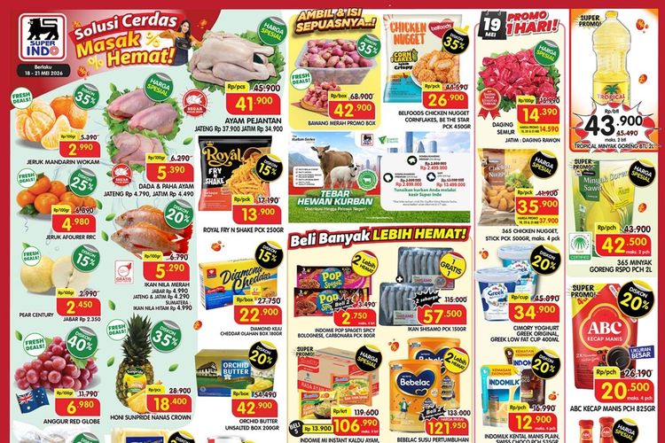 Promo Superindo Hari Ini, Minyak Goreng Tropical 2 Liter Turun Harga