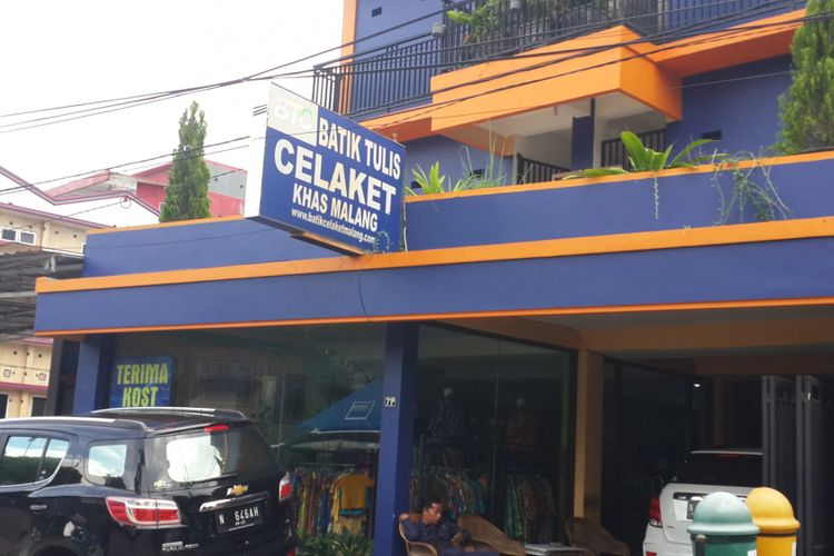 Gerai Batik Tulis Celaket (BTC) di Jalan JA Suprapto 2 Kota Malang, Selasa (22/1/2019)