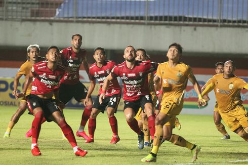 HT Bali United Vs Bhayangkara FC, Gol Penalti Anderson Dibalas Spaso