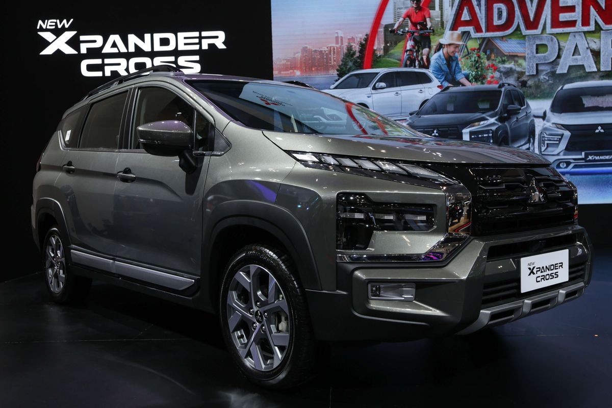 New Mitsubishi Xpander Cross dipamerkan di ajang Gaikindo Indonesia International Auto Show (GIIAS) 2022 di ICE BSD, Tangerang, Sabtu (13/8/2022).