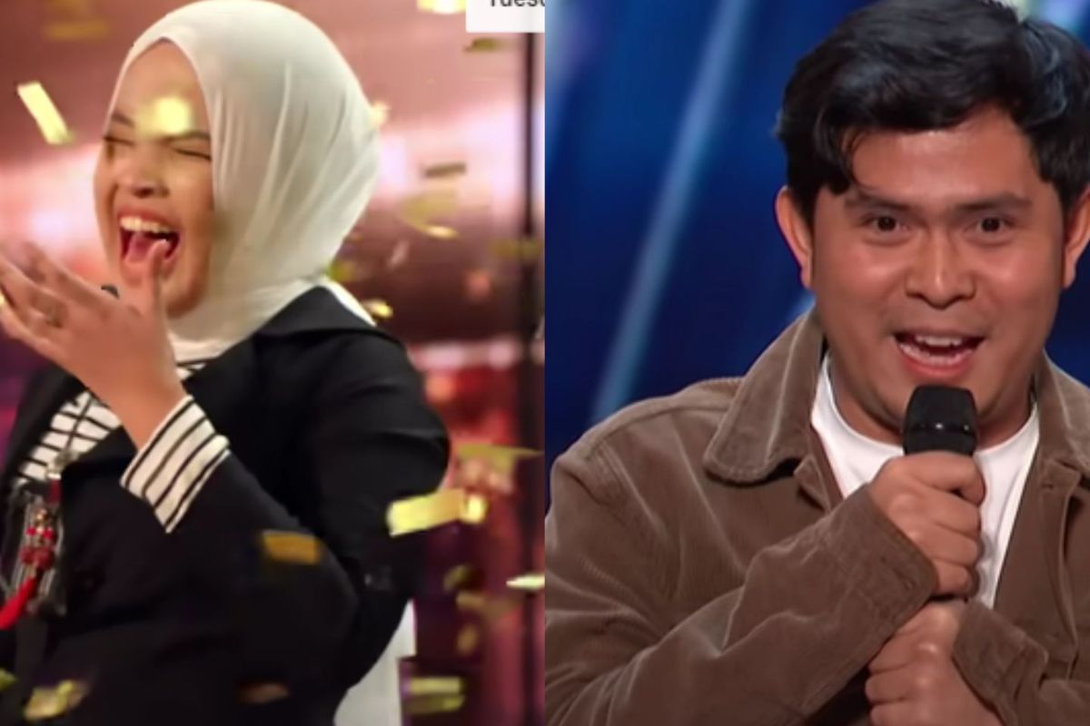 Putri Ariani dan Cakra Khan ketika tampil di America's Got Talent 2023.