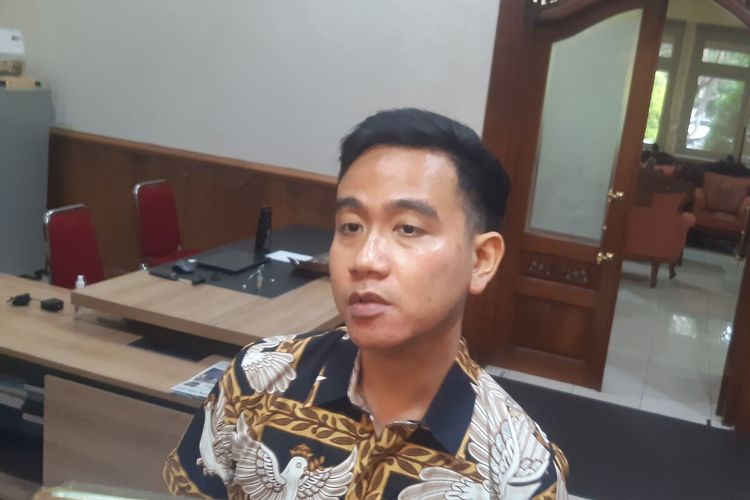 Wali Kota Solo, Gibran Rakabuming Raka di Solo, Jawa Tengah, Senin (19/6/2023).