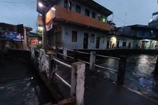 Hujan Deras, Jembatan di Batu Ampar Kramatjati Sempat Terendam Air Kali