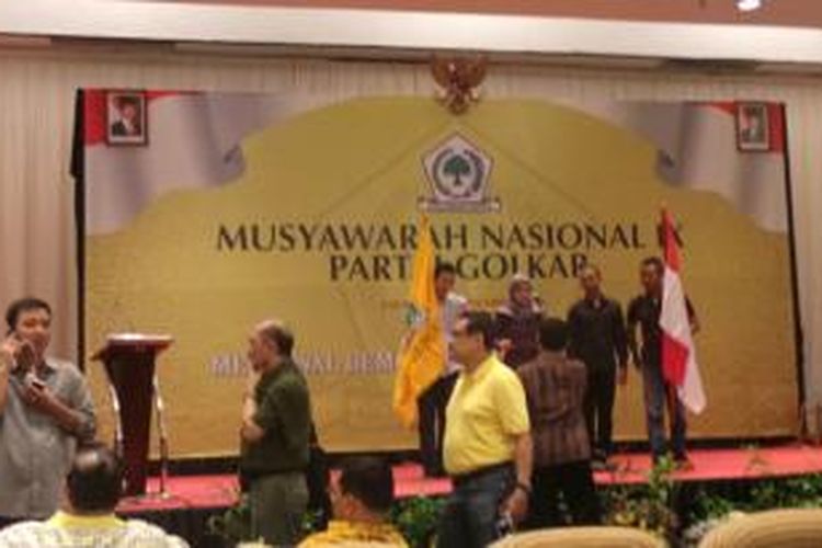 Persiapan Munas Partai Golkar versi Presidium Penyelamat di Hotel Mercure, Ancol, Jakarta, Sabtu (6/12/2014).
