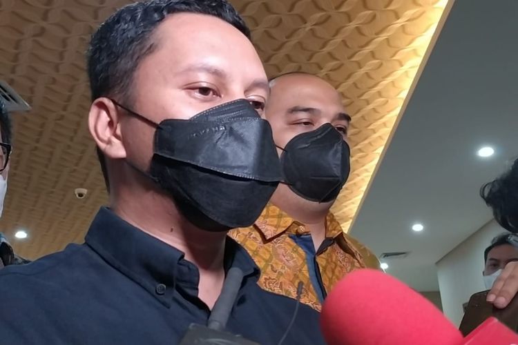 Youtuber Arief Muhammad di Bareskrim Polri, Jakarta, Kamis (17/3/2022).