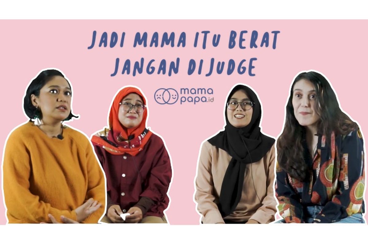 Poster mamapapa.id mengenai mom shaming 