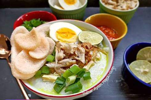 Resep Bubur Ayam dari Nasi Sisa Semalam, Masak Pakai Magic Com