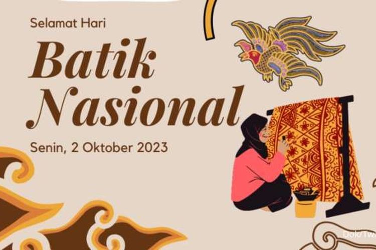 Ilustrasi Hari Batik Nasional 2 Oktober 2023