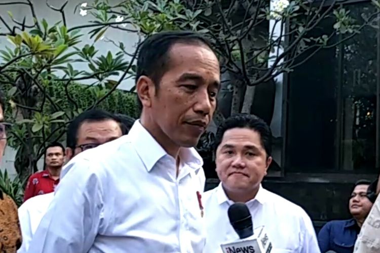 Presiden Joko Widodo hadiri pembubaran TKN