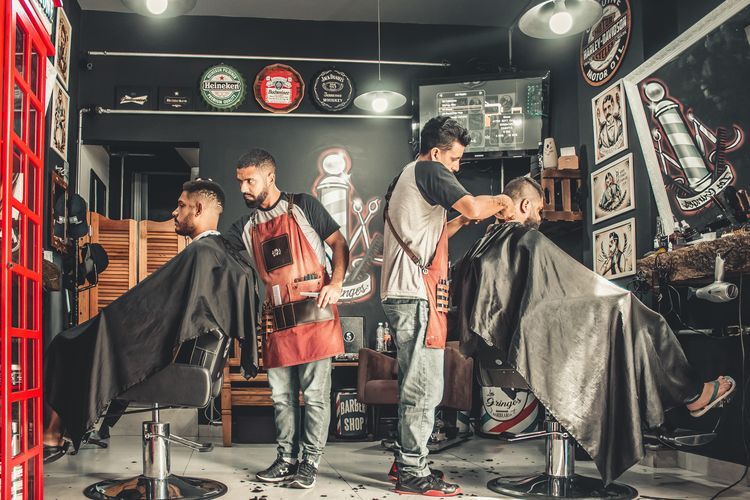 Ilustrasi barbershop