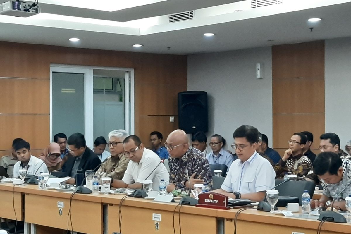 Suasana rapat Komisi B DPRD DKI Jakarta bersama BUMD, di lantai 2 DPRD DKI, Jalan Kebon Sirih, Selasa (5/11/2019)