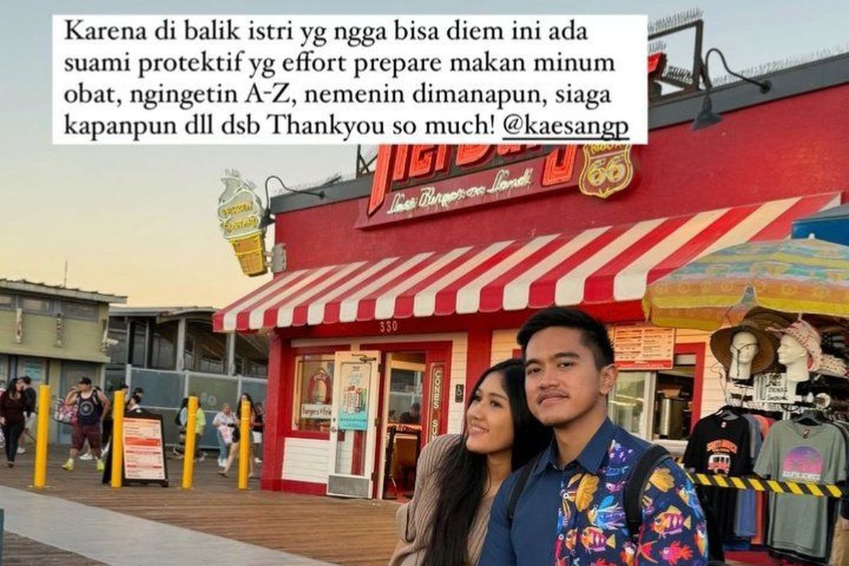 Tangkap layar instagram stories Erina Gudono