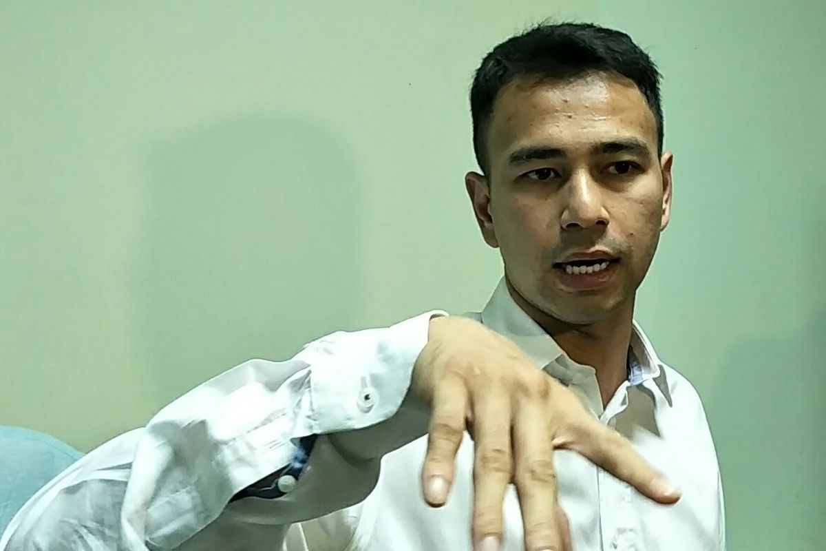 Artis peran Raffi Ahmad saat ditemui di kantor pusat MUI, kawasan Menteng, Jakarta Pusat, Kamis (30/5/2019).