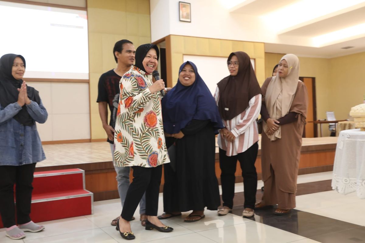 Menteri Sosial (Mensos) Tri Rismaharini dalam Graduasi Pena Periode Juni 2024. 