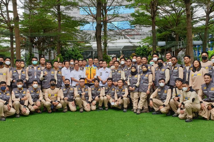 Pelepasan 50 insinyur untuk proyek RISHA Cianjur, Jawa Barat, Selasa (31/1/2023)