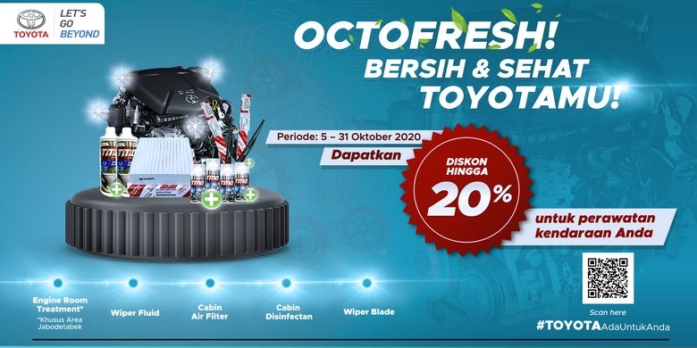 Layanan ?Health & Safety Campaign? dari Toyota berlangsung dari Oktober sampai Desember tahun ini.